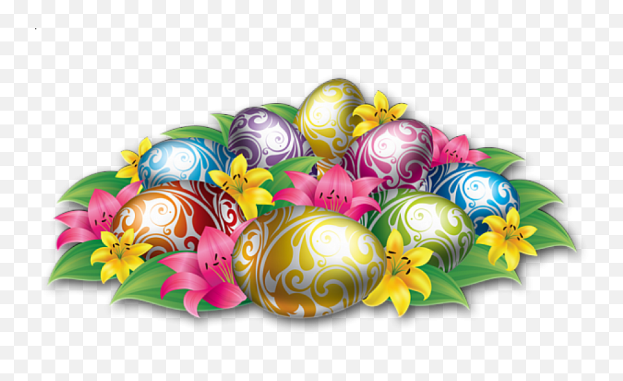 Download Free Png Large Easter Eggs - Background Power Point Bergerak,Easter Background Png