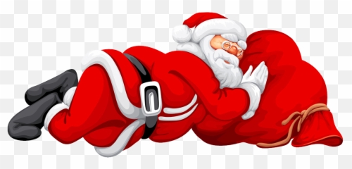 Santa Claus Png Transparent Free Images Only - Santa Claus Png Hd,Sleeping Png