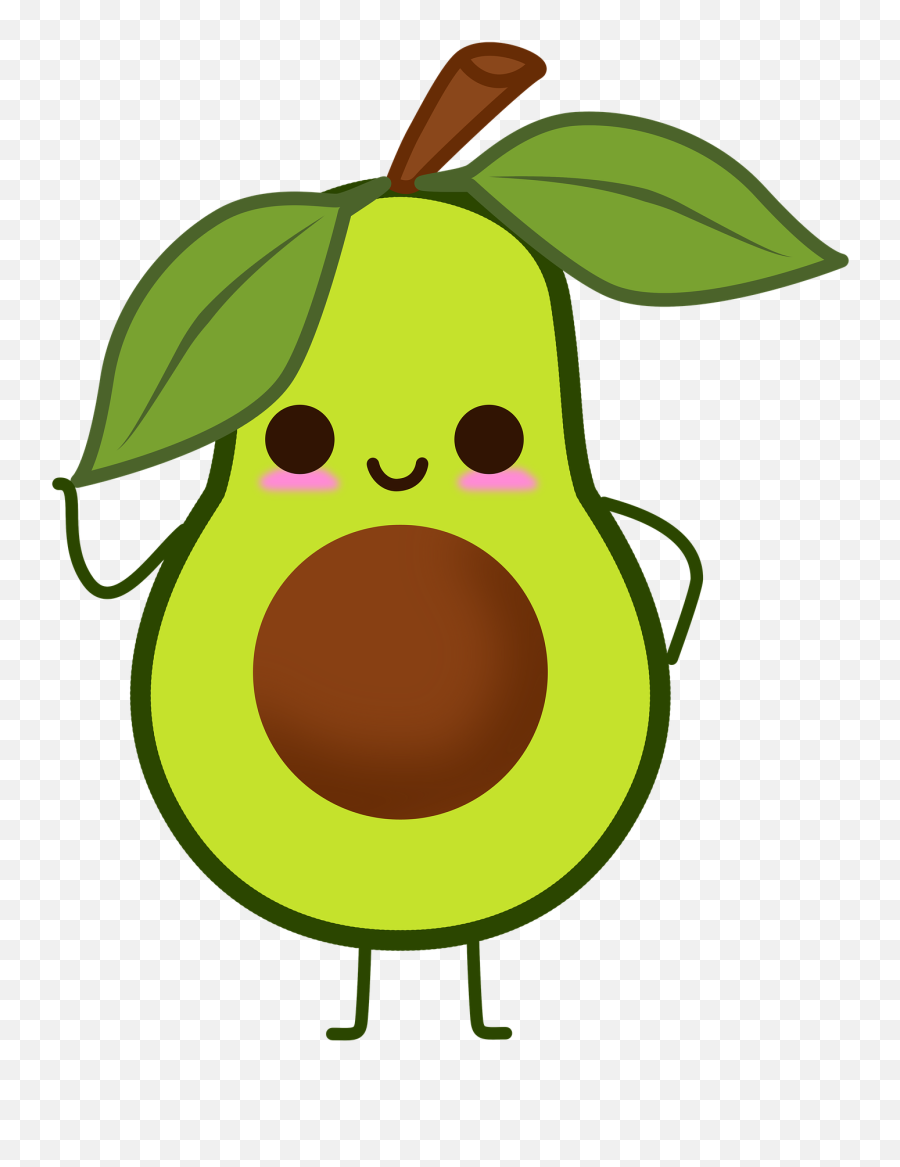 Avocado Clipart Transparent Background - Clipart Avocado Png,Avocado Transparent Background