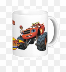 Personalized Blaze And The Monster Machines Kids Plastic Mug 11oz 1 - Blaze And The Monster Machine Stickers Png,Blaze And The Monster Machines Png