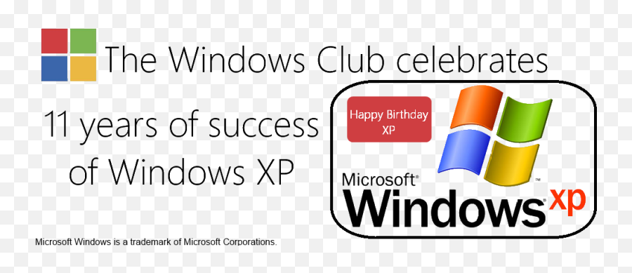 Windows Xp Completes 11 Years Of Success - Electric Blue Png,Windows Xp Logo Transparent