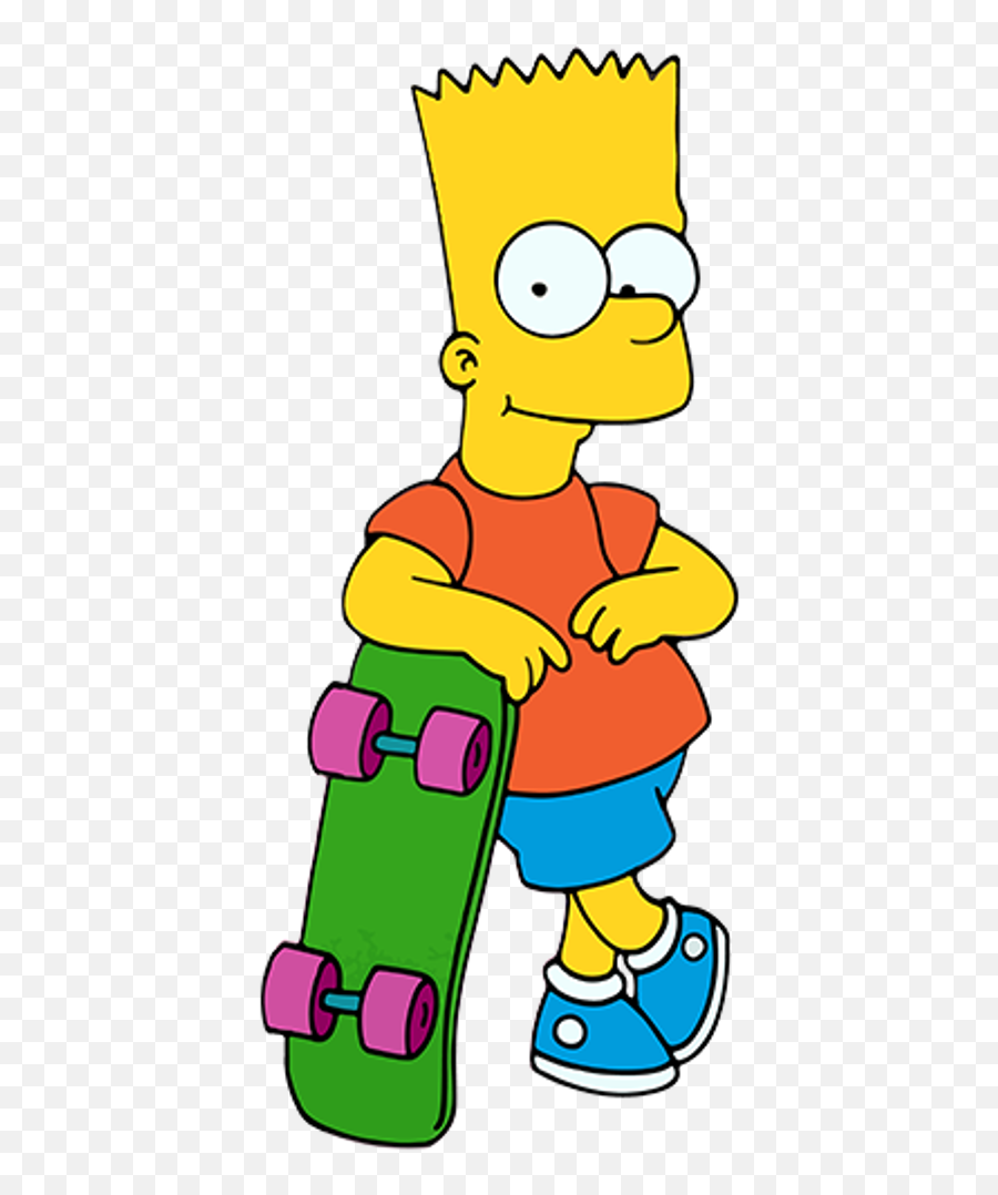 The Simpsons Png Pictures Cartoon Characters Simpson - Bart Simpson With  Skateboard,Transparent Cartoons - free transparent png images 