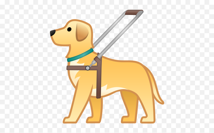 Guide Dog Emoji - Guide Dog Emoji Google Png,Dog Emoji Png