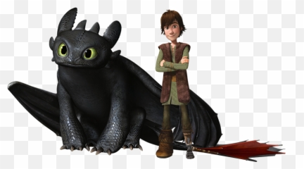 Teethless And Hiccup Young How To Train Your Dragon Png Toothless