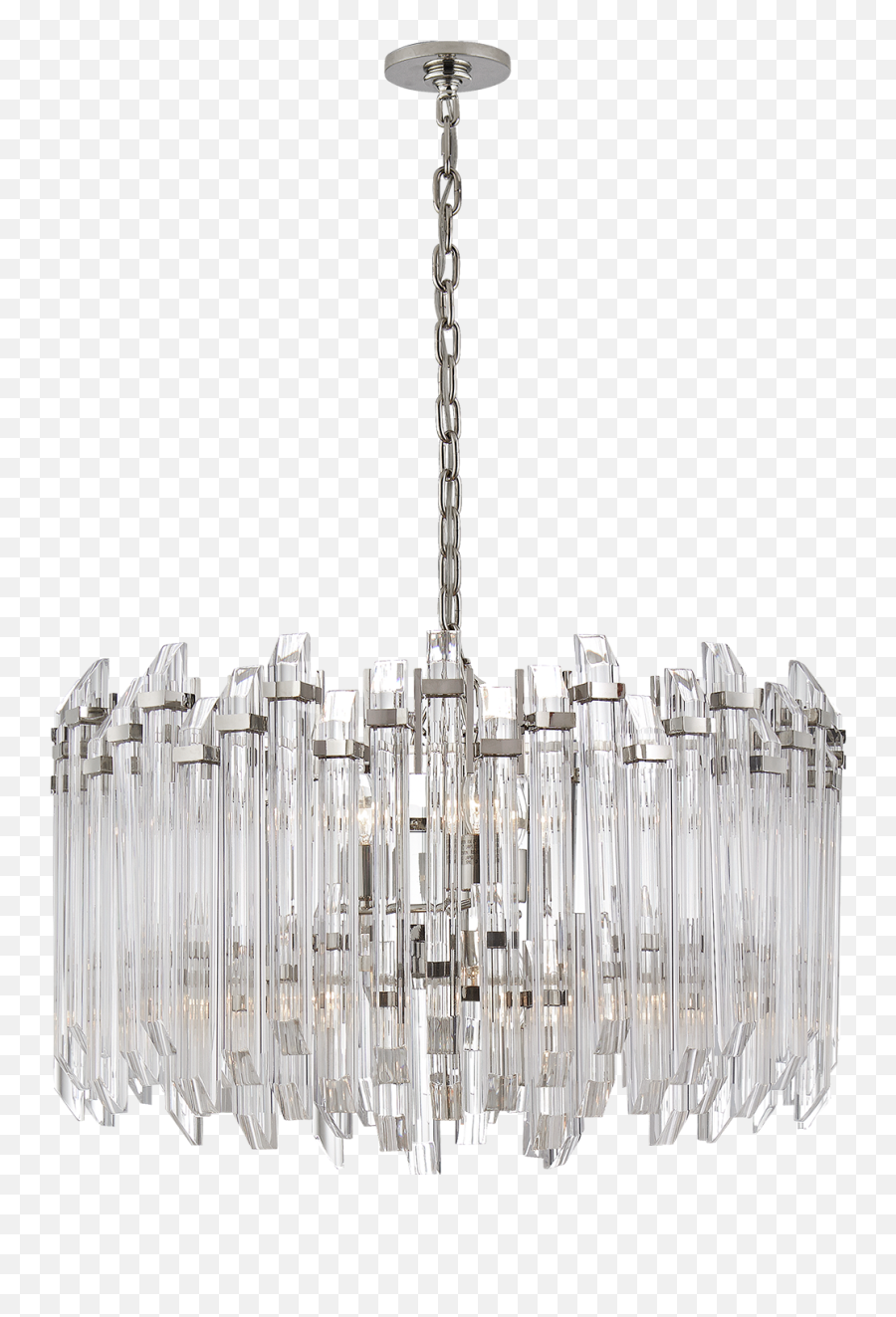 Adele Large Wide Drum Chandelier In Polished Nickel With - Visual Comfort Sk 5421 Adele 4 Light Large Wide Drum Chandelier Finish With Clear Acrylic Glass Png,Adele Png