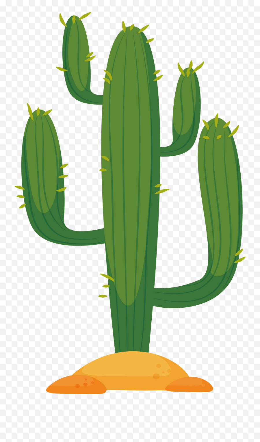 Vector Cactus Clipart Png - Desert Cactus Transparent Background,Cactus Clipart Png