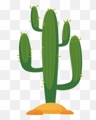Vector Cactus Clipart Png - Desert Transparent Background