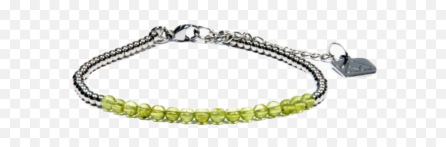 Volcanic Jewelry - Anklet With Peridot And Steel Ca12 Bracelet Png,Peridot Png