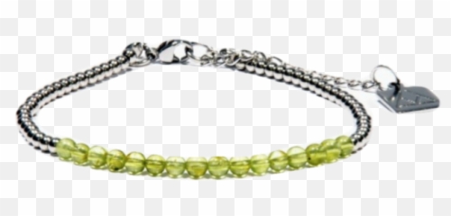 Volcanic Jewelry - Anklet With Peridot And Steel Ca12 Bracelet Png,Peridot Png