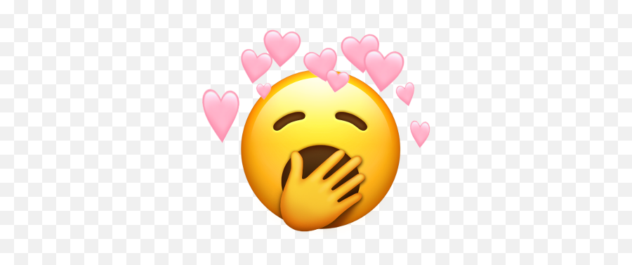 Emoji Yawn Tired Heartcrown Tiredoflove Freetoedit Png