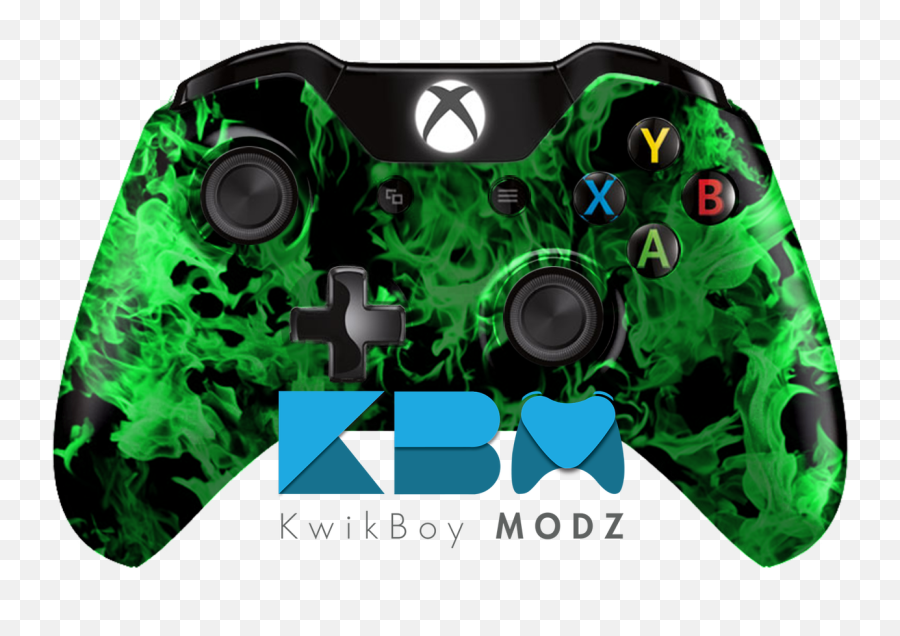 Inferno Xbox One Controller - Green Cool Overwatch Xbox Controllers Png,Green Flames Png