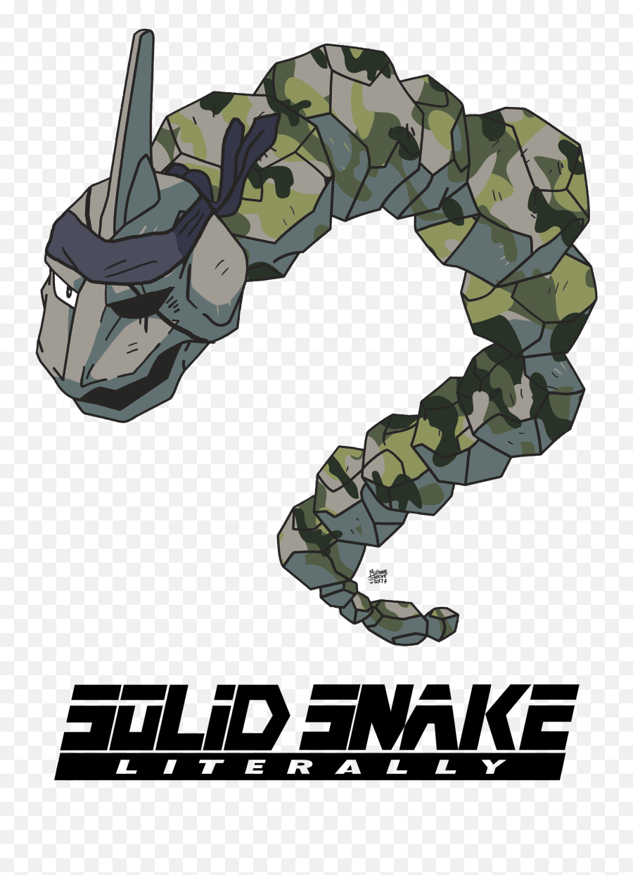 Onix Pokemon Transparent Png - Solid Snake As A Snake,Solid Snake Transparent