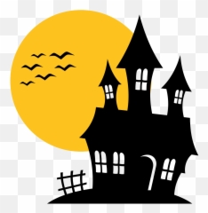 Halloween Haunted House Png Transparent - Clipart
