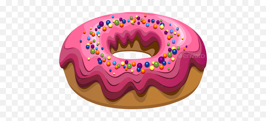 Donuts Party Time Pillow Case - Drawing Png,Donut Png