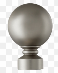 Ball Finial Metal Hardware Set - Trophy Png,Metal Pole Png