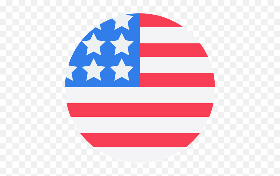 American Circle Flag Icon Of Flat Style - Available In Svg Usa Flag In Circle Png,Red Circle Png