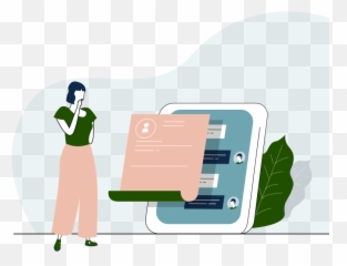 Wade And Wendy - Job Recruiting Illustration Transparent Png,Wendys Png