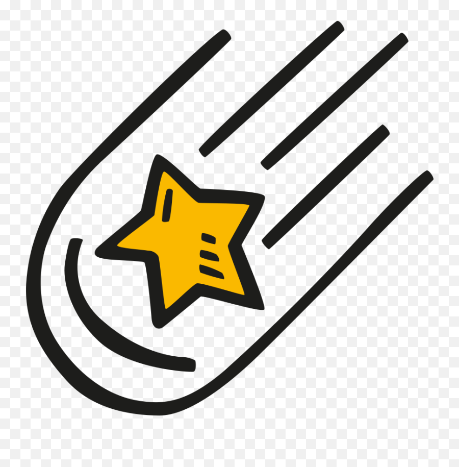 Falling Star Free Icon Of Space Hand - Falling Star Icon Png,Star Icon Png