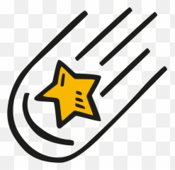 Falling Star Free Icon Of Space Hand - png