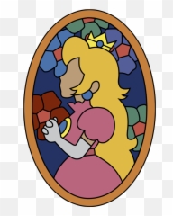 Win Clipart Window Rain - Princess Peach Stained Glass Window Png,Rain On Window Png
