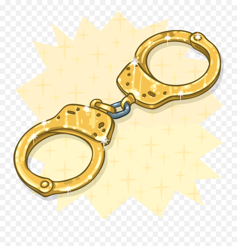 Gold Dice Png - Golden Handcuffs Gold Handcuffs Cartoon Gold Handcuffs Png,Handcuffs Transparent