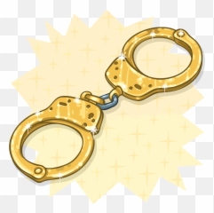 Gold Dice Png - Golden Handcuffs Cartoon Png