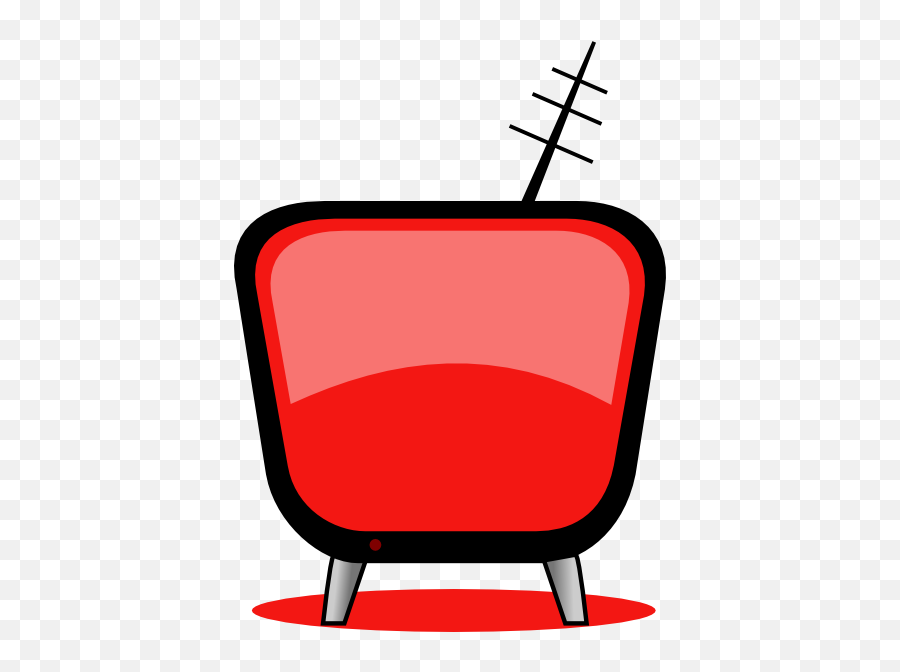 Retro Tv Red Clip Art - Vector Clip Art Online Tv Clip Art Png,Cartoon Tv Png