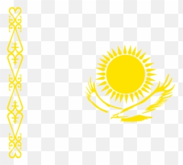 Kazakhstan Flag Blank Background Clip Art - Drawing png