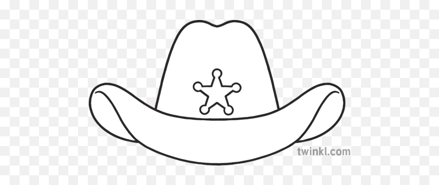 Emoji Cowboy Hat Eyfs Black And White - Language Png,Cowboy Emoji Transparent