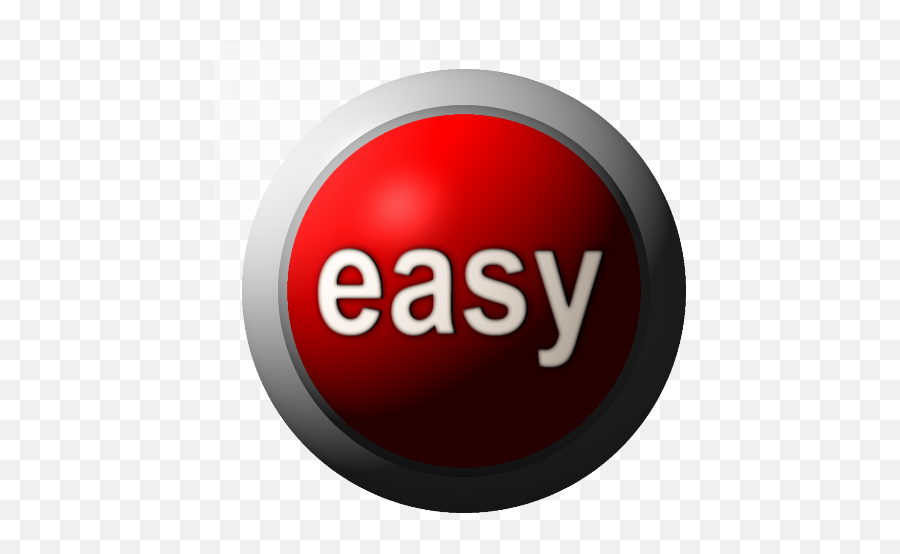 Easy Button Transparent Png Image - Easy Button With Transparent Background,Easy Button Png