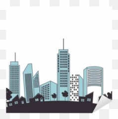 Great City Buildings Icon Vector Illustration Design Sticker U2022 Pixers - We live change Commercial png
