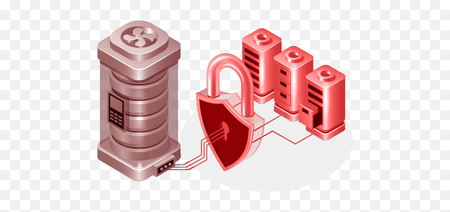 Ddos Protection Instant Activation Fully Integrated Web - Cylinder Png,Icon Rst Red