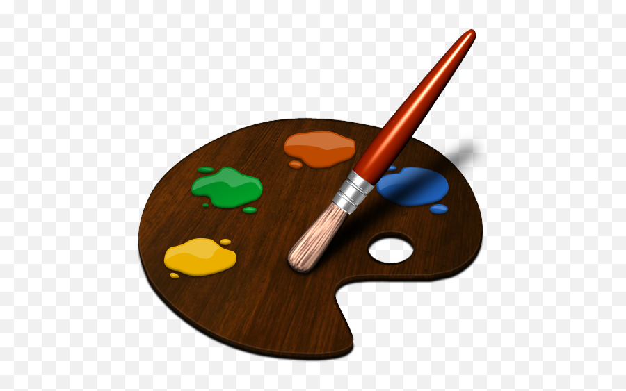 Painting Icon Png - Easy Drawing Of Paintbrush,Paint Palette Png
