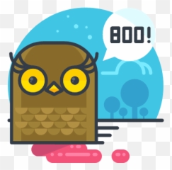Boo Halloween Owl Scary Spooky Icon Png