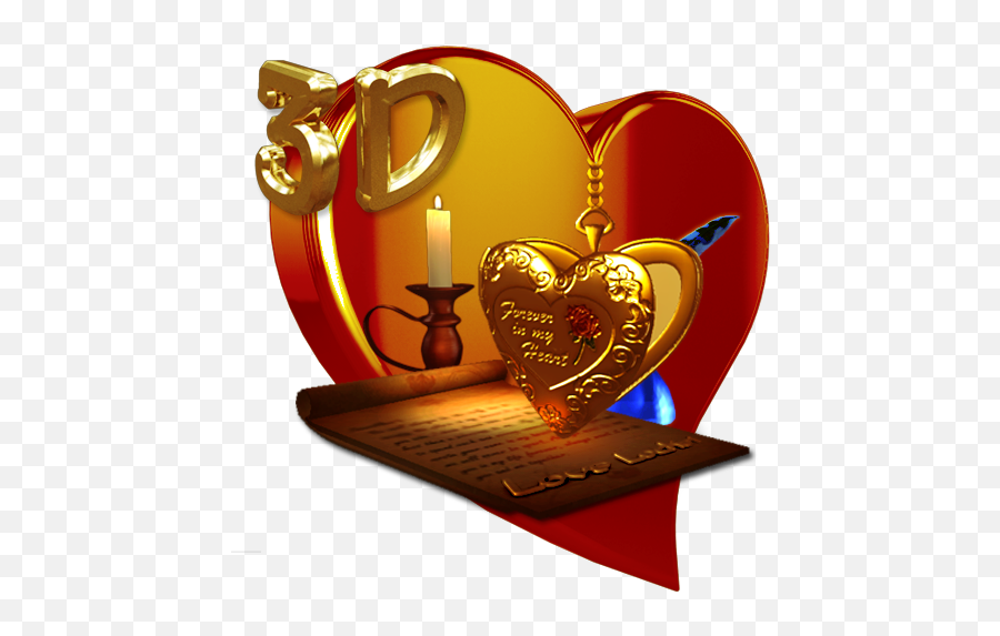 About 3d Love Locket Live Wallpaper Google Play Version - D Love Wallpaper  Download Png,Icon Wallpaper For Android - free transparent png images -  