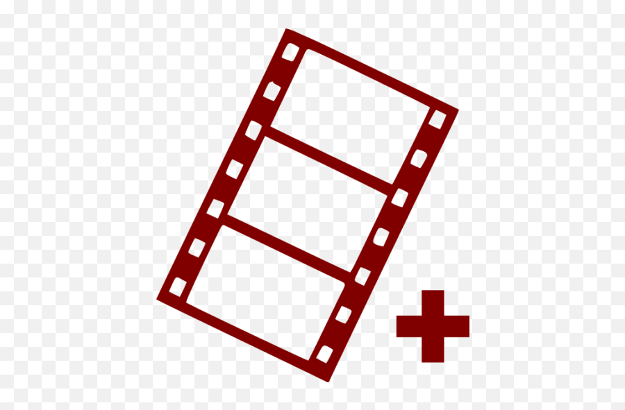 Maroon Video Add Icon - Free Maroon Video Add Icons Rolo De Filme Azul Png,Put Icon