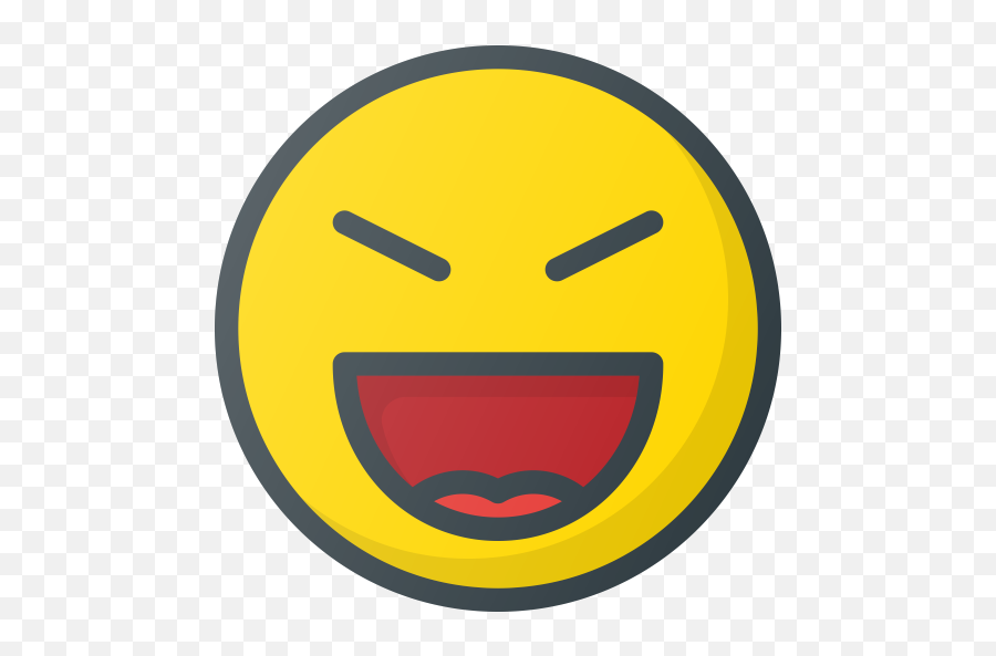 Emoji Emote Emoticon Emoticons Evil Laugh Icon - Icono De Risa Png,Laugh Png