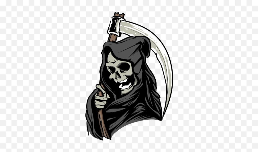 Printed Vinyl Grim Death Reaper Stickers Factory - Grim Reaper Vector Png,Grim Reaper Png