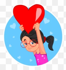 About Love Sticker Pack For Whatsapp Wasticker App - Girly png