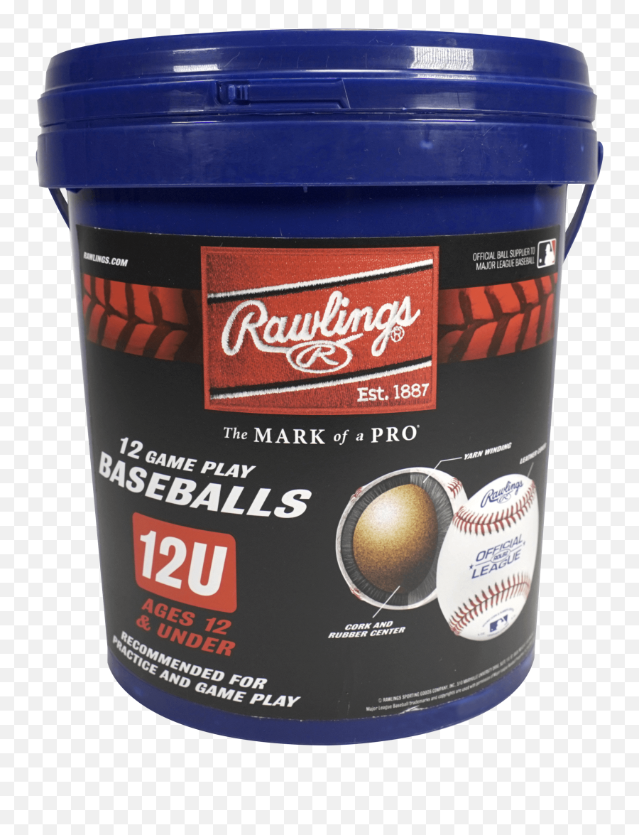 Rawlings 12 Pack Bucket Of 12u Official League Rolb2 Youth Practice Baseballs - Rawlings 8u Baseballs Png,Diamond Icon Lol 2015