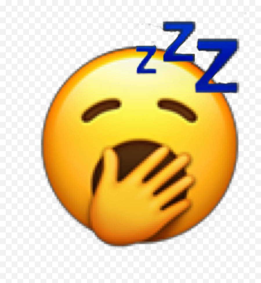 Emoji Tired Sleep Sleepy Sleeping Zzz Zz Z Yellow Yawn - Tired Emoji Png,Sleepy Emoji Png