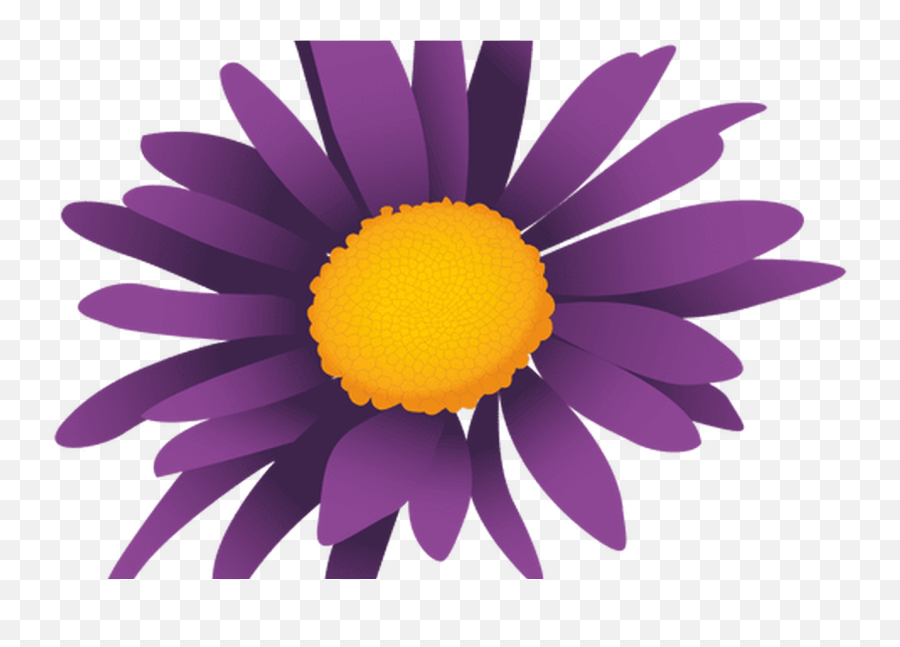 Download Purple Sunflower Cartoon Transparent Png U0026 Svg - Purple Daisy Png Cartoon,Transparent Sunflower