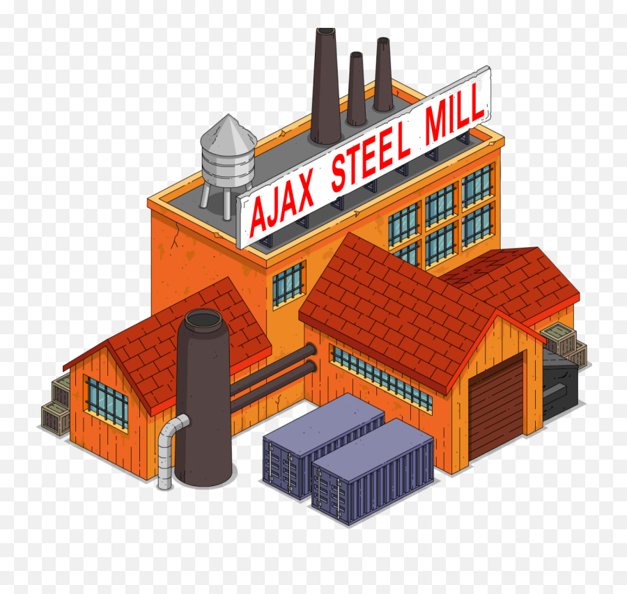 Ajax Steel Mill Unlock Roscoe - Los Simpson Springfield Steel Mill Minecraft Png,Los Simpson Png