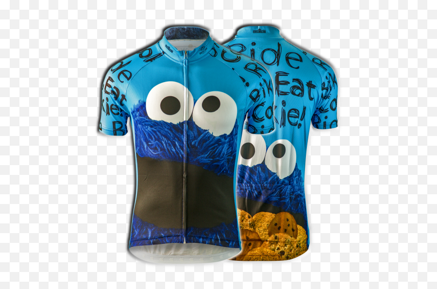 Sesame Street Mens Cycling Jersey - Radtrikot Herren Krümelmonster Png,Cookie Monster Png