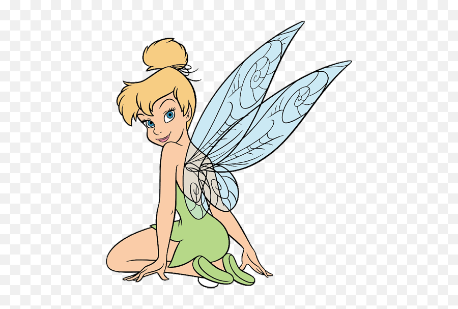 Tinkerbell Sitting Clipart Pack - Sitting Tinkerbell Clipart Png,Tinkerbell Transparent