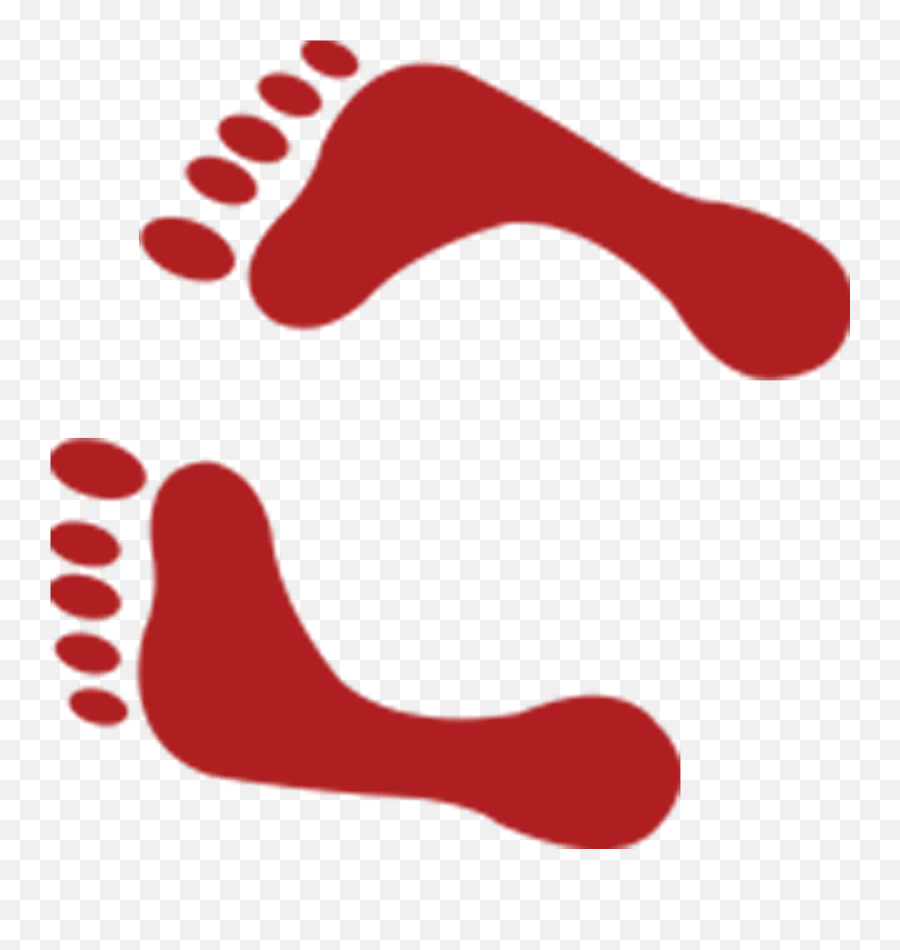 Footprints Clipart Red Transparent Free For - Huellas Pie Rojas Png,Foot Prints Png