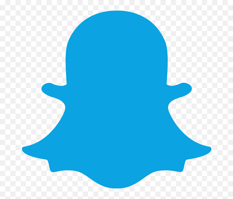 Snapchat Blue Logo Png Clipart - Aesthetic Snapchat Icon Black,Snapchat Logo Png