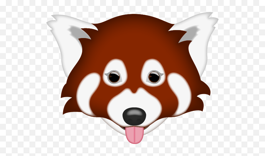 Emoji U2013 The Official Brand Red Panda Face With Tongue - Illustration Png,Panda Emoji Png