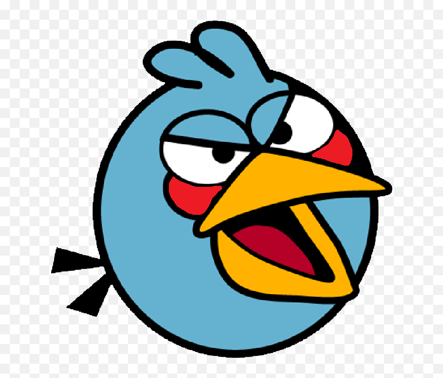 Mighty Blue Bird - Angry Birds Drawing Easy Png,Blue Bird Png