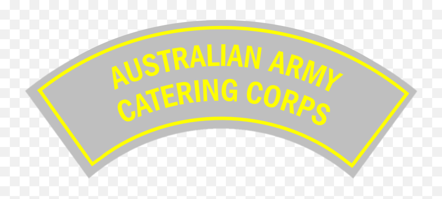 Fileaustralian Army Catering Corps Battledress Flash First - Circle Png,Yellow Border Png